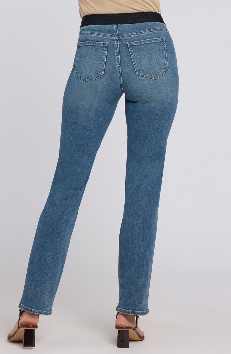 NYDJ No Gapper Marilyn Straight Leg Jeans, Alternate, color, Breezy Palms