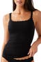 Inspired Lace Trim Shelf Bra Cotton Blend Camisole