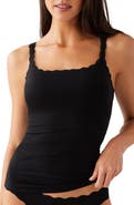 b.tempt'd by Wacoal Inspired Eyelet Lace Trim Shelf Bra Cotton Blend Camisole