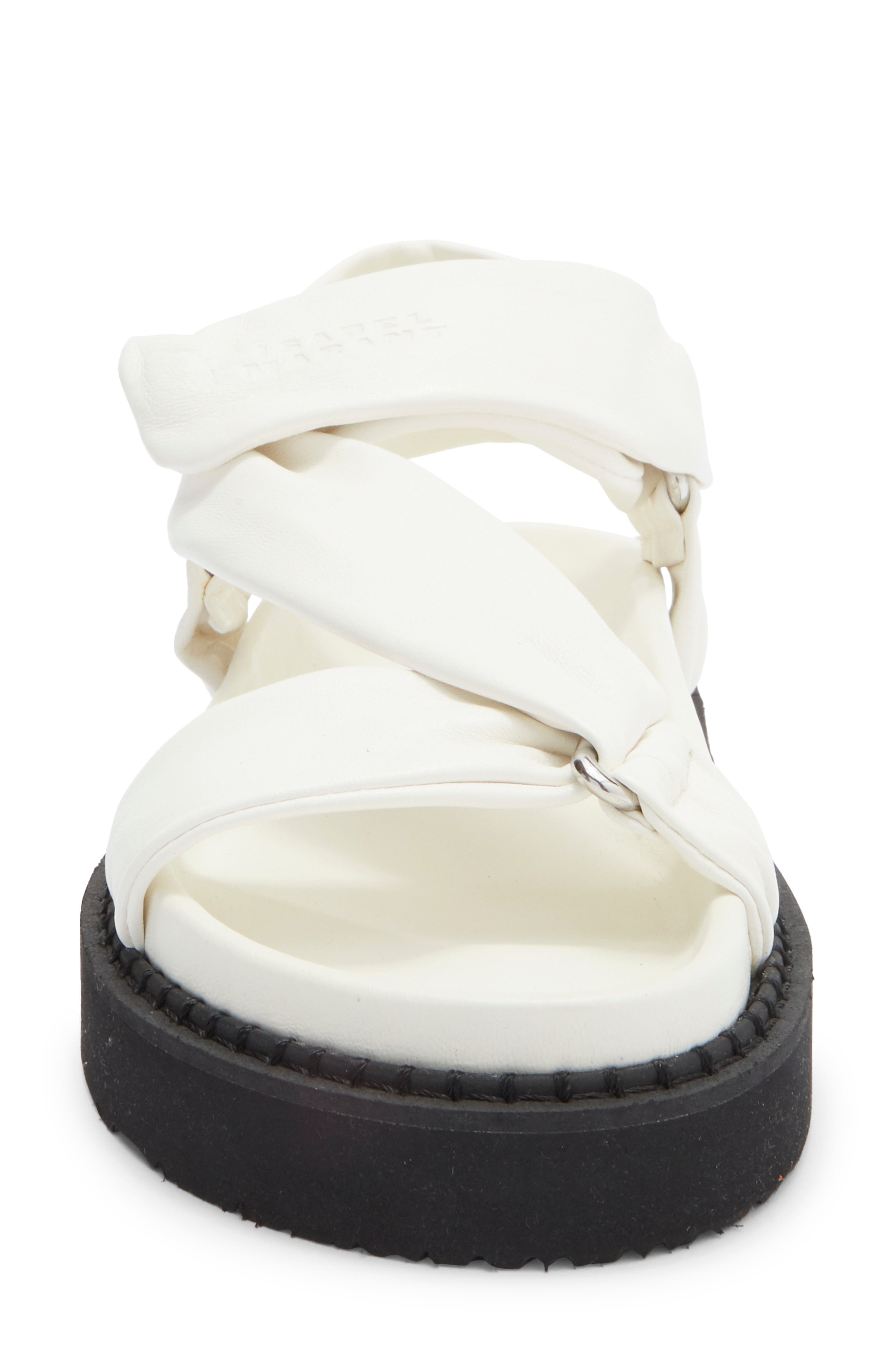 Isabel Marant Naori Flatform Sandal, Alternate, color, White