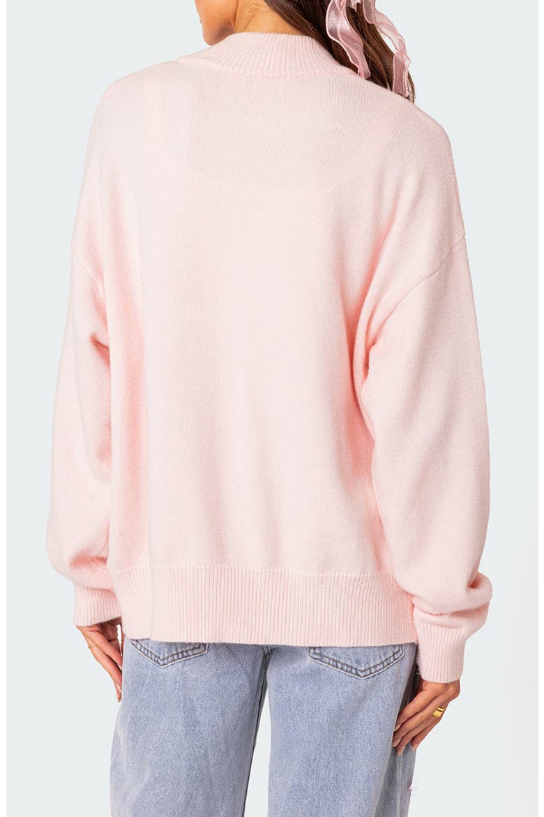 Montie Oversize Double Zip Cardigan, Alternate, color, LIGHT-PINK