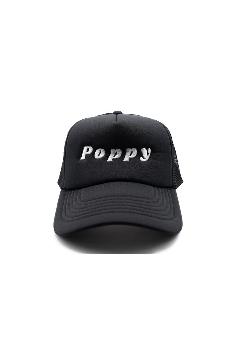Rey To Z Poppy Foam Trucker Hat, Main, color, Black