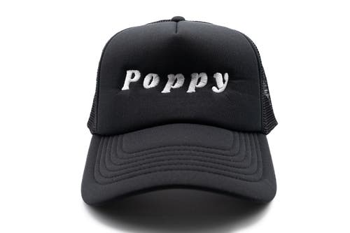 Rey To Z Poppy Foam Trucker Hat In Black