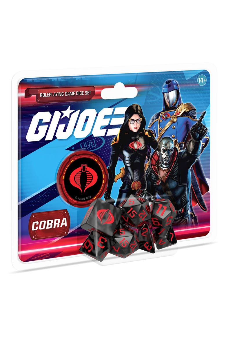 G.I. Joe Roleplaying Game Cobra Dice Set 8 Piece, Main, color, Black