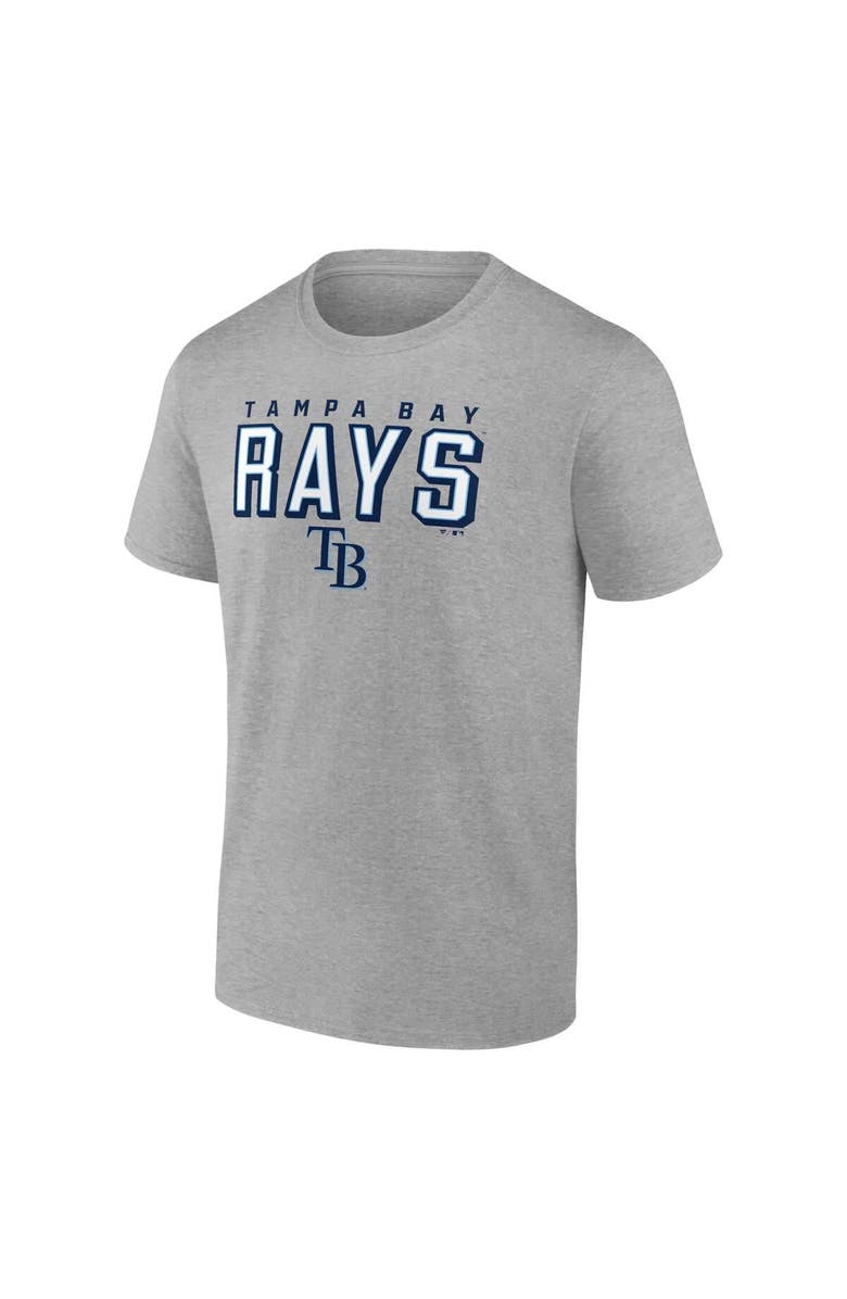 FANATICS Men's Fanatics  Gray Tampa Bay Rays Team T-Shirt, Alternate, color, 