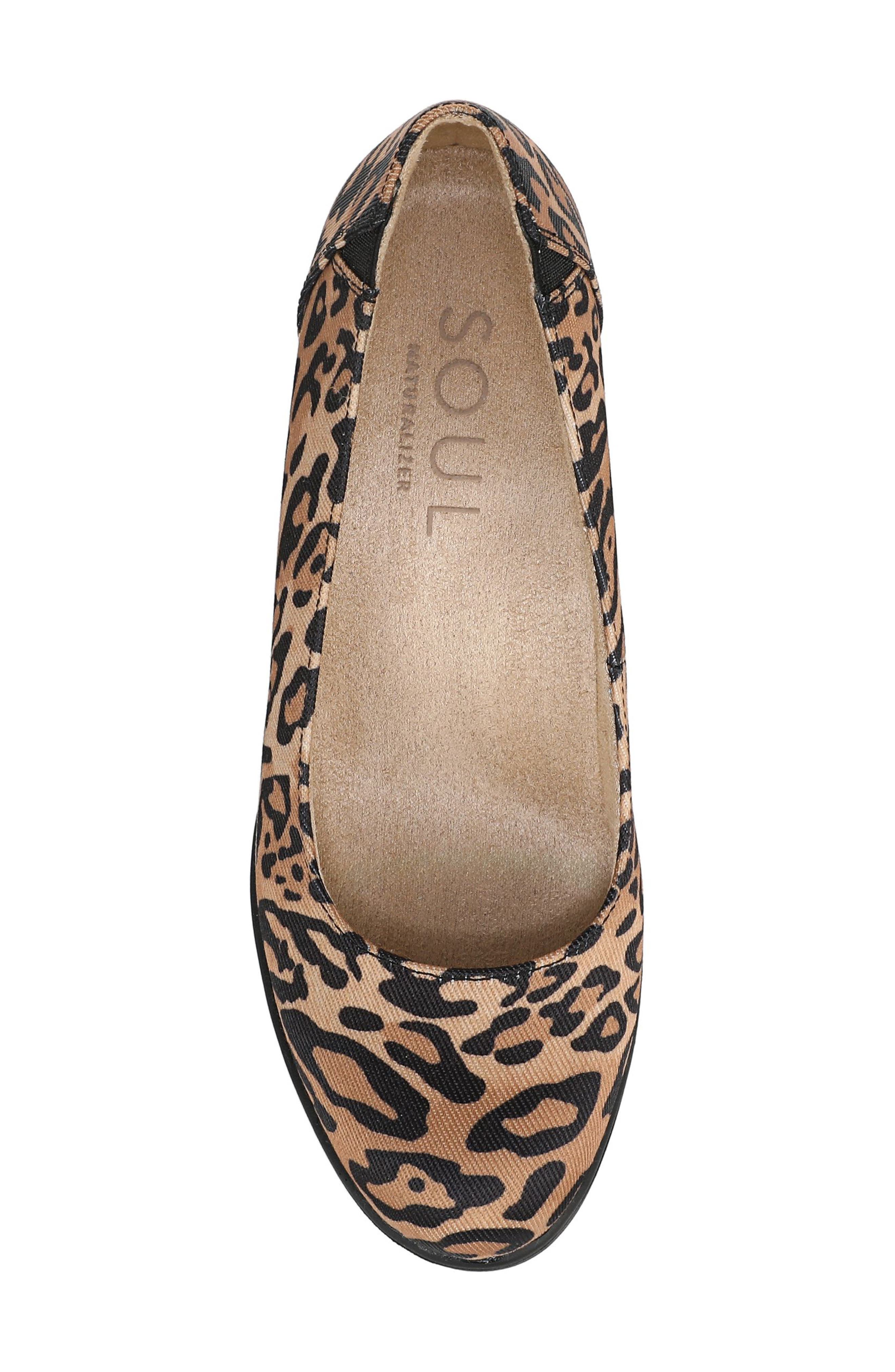 SOUL NATURALIZER About Time Wedge Pump, Alternate, color, Leopard Print Fabric