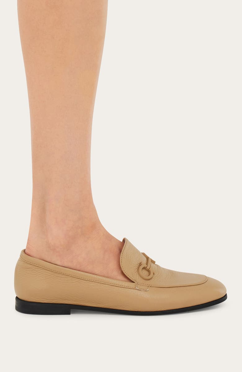 FERRAGAMO Soldy Gancio Loafer, Alternate, color, Dark Rose Naturale
