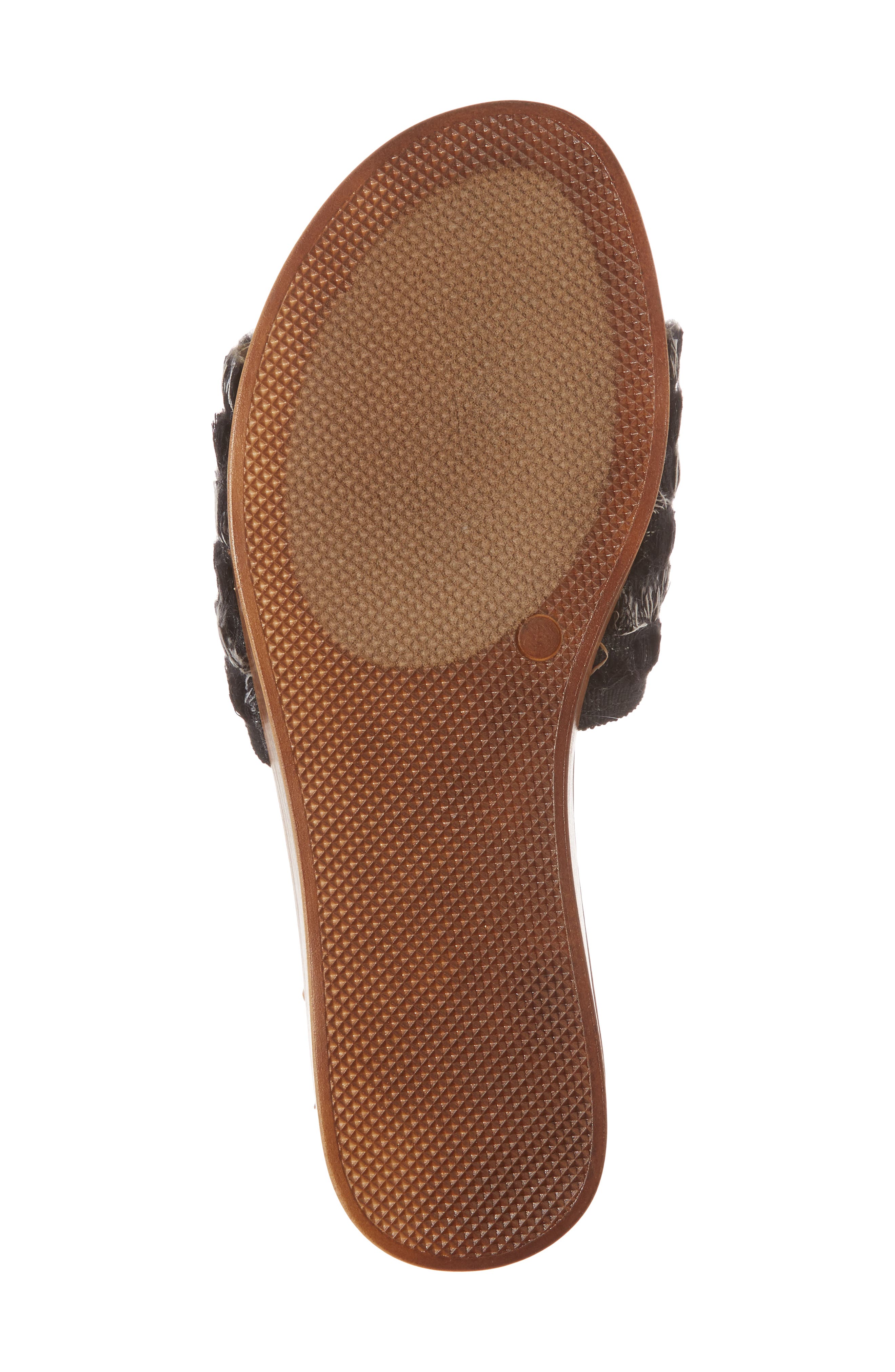 Abi Slide Sandal, Alternate, color, BLACK FABRIC