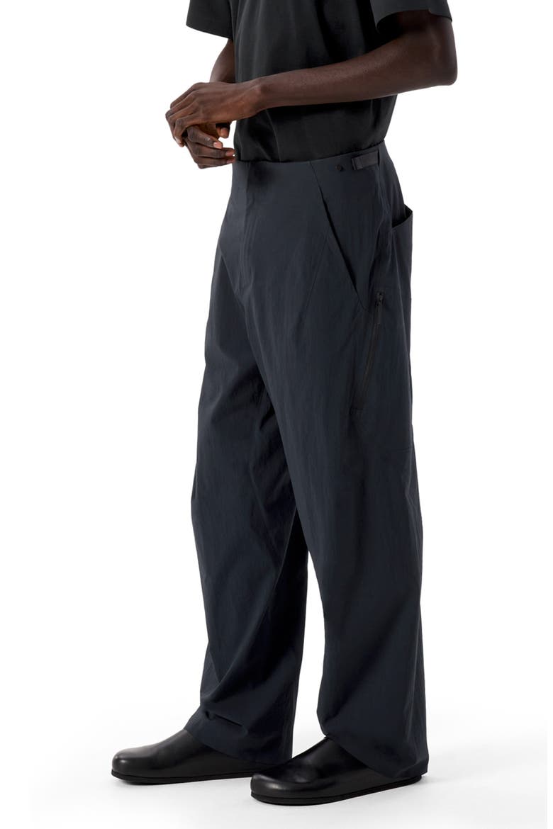 Spere Water Repellent Stretch Nylon Cargo Pants, Alternate, color, BLACK