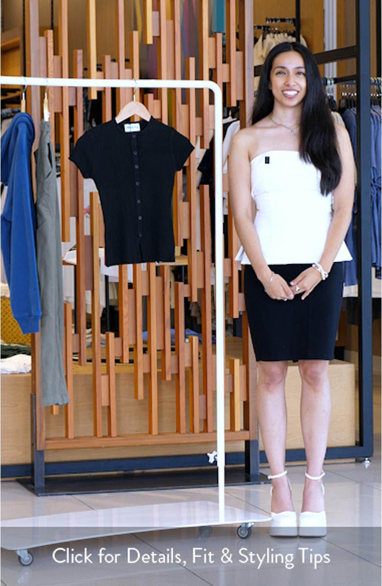 Suzu Rib Button-Up Top, sales video thumbnail