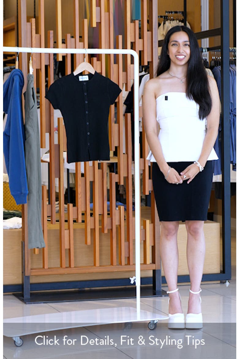 Suzu Rib Button-Up Top video