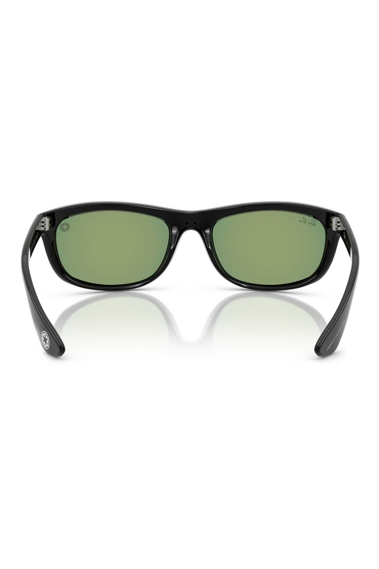 Stars Wars™ Darth Vader 62mm Oversize Balorama Sunglasses, Alternate, color, BLACK / GREY MIRROR RED