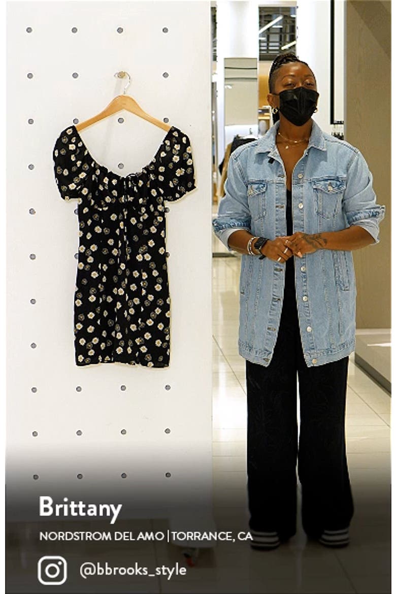 Ditsy Floral Tie Front Minidress video