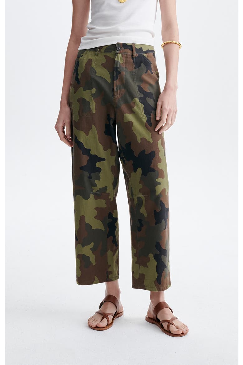 Cargo Wide Leg Trousers, Main, color, Militaire