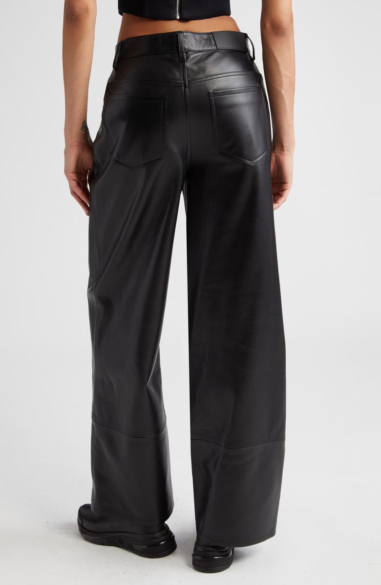 Dion Lee Snakeskin Studded Leather Pants, Alternate, color,