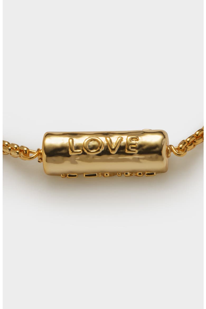 Love Language Bracelet, Alternate, color, Gold