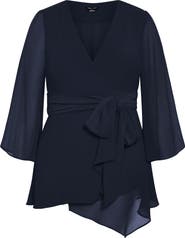 City Chic Ainsley Tie Waist Top