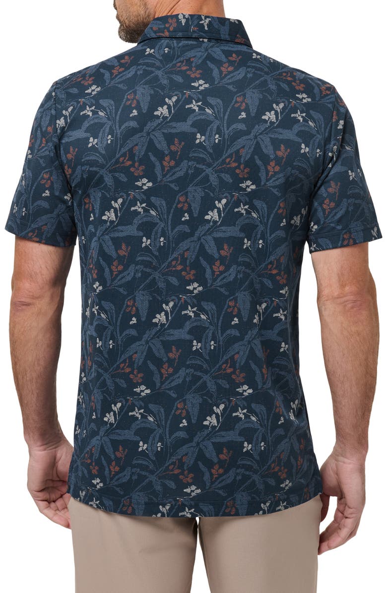 TravisMathew Relationship Status Floral Polo, Alternate, color, Titan