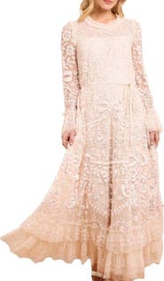 Needle & Thread Celia Long Sleeve Ankle Gown