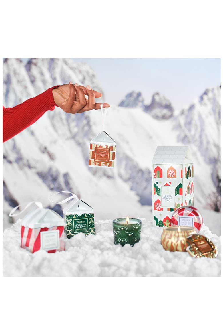 Gingerbread Chalet Candle, Alternate, color, GINGERBREAD CHALET