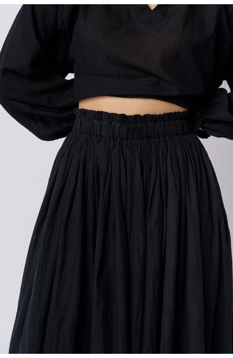 World of Crow Classic Black Pull On Skirt, Alternate, color, 