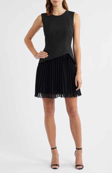 Sleeveless Pleated Minidress