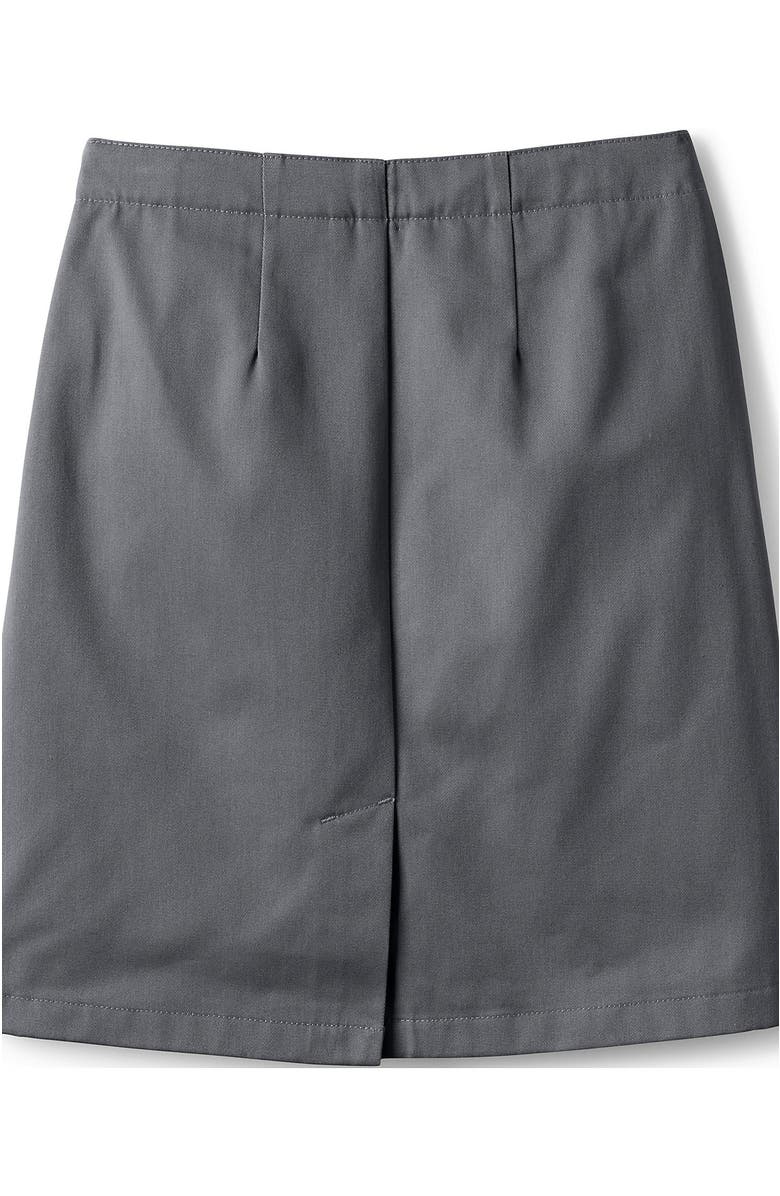 Lands' End School Uniform  Plus Size Blend Chino Skort Top of Knee, Alternate, color, Arctic Gray
