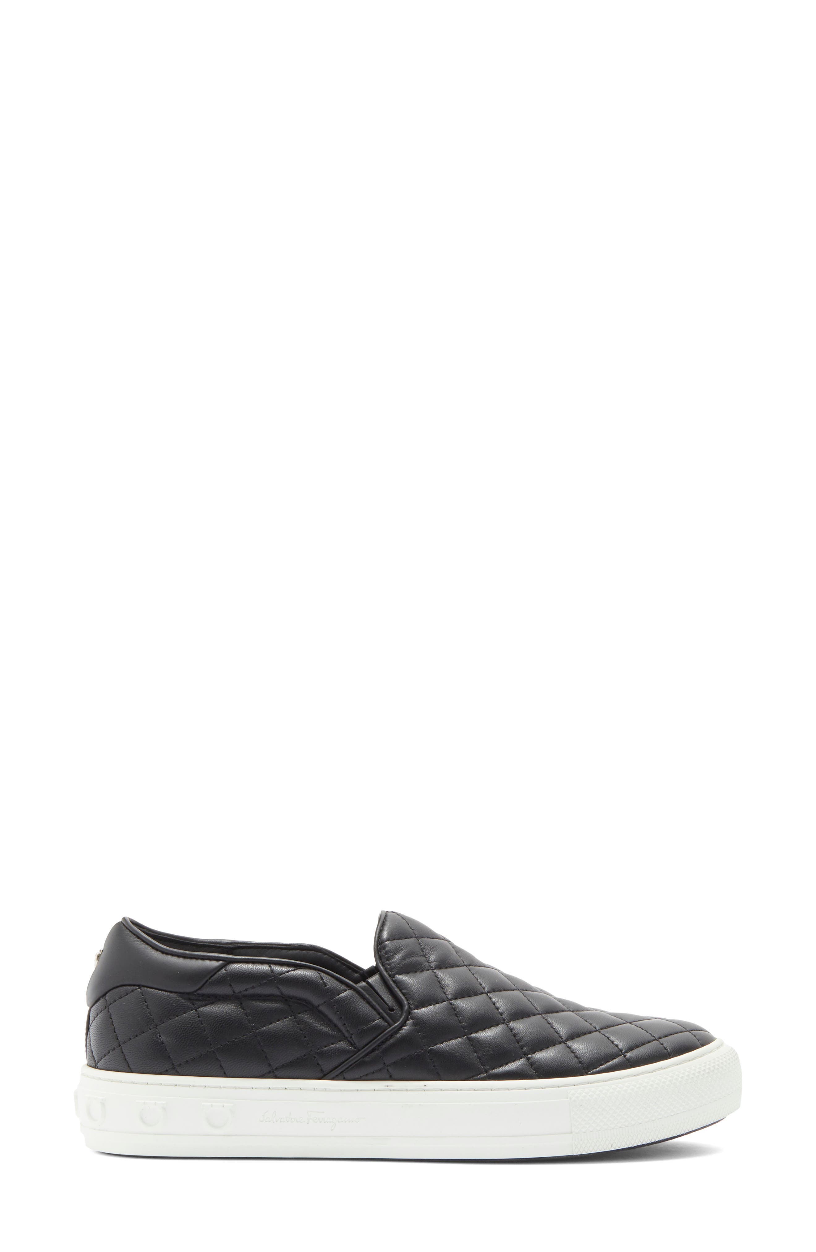 FERRAGAMO Lisa Slip-On Sneaker, Alternate, color, Black