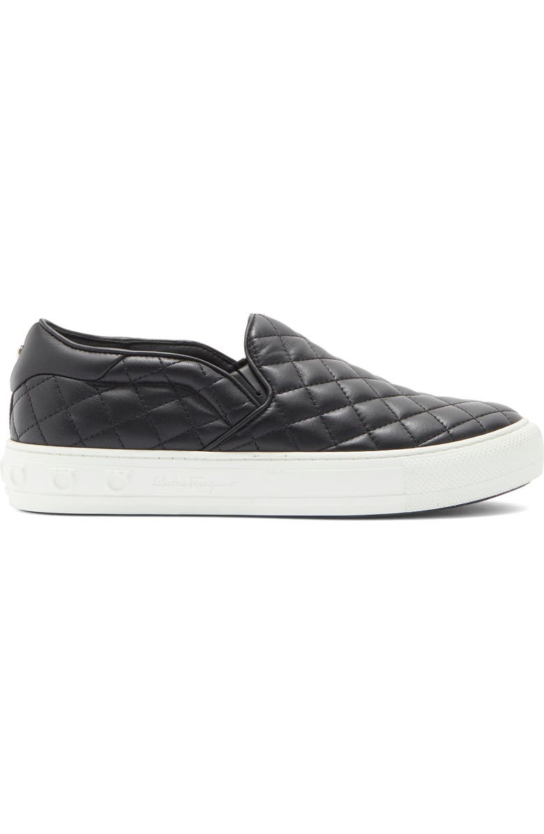 FERRAGAMO Lisa Slip-On Sneaker, Alternate, color, Black