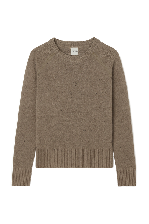 Vir Vita Finn Cashmere Sweater In Brown
