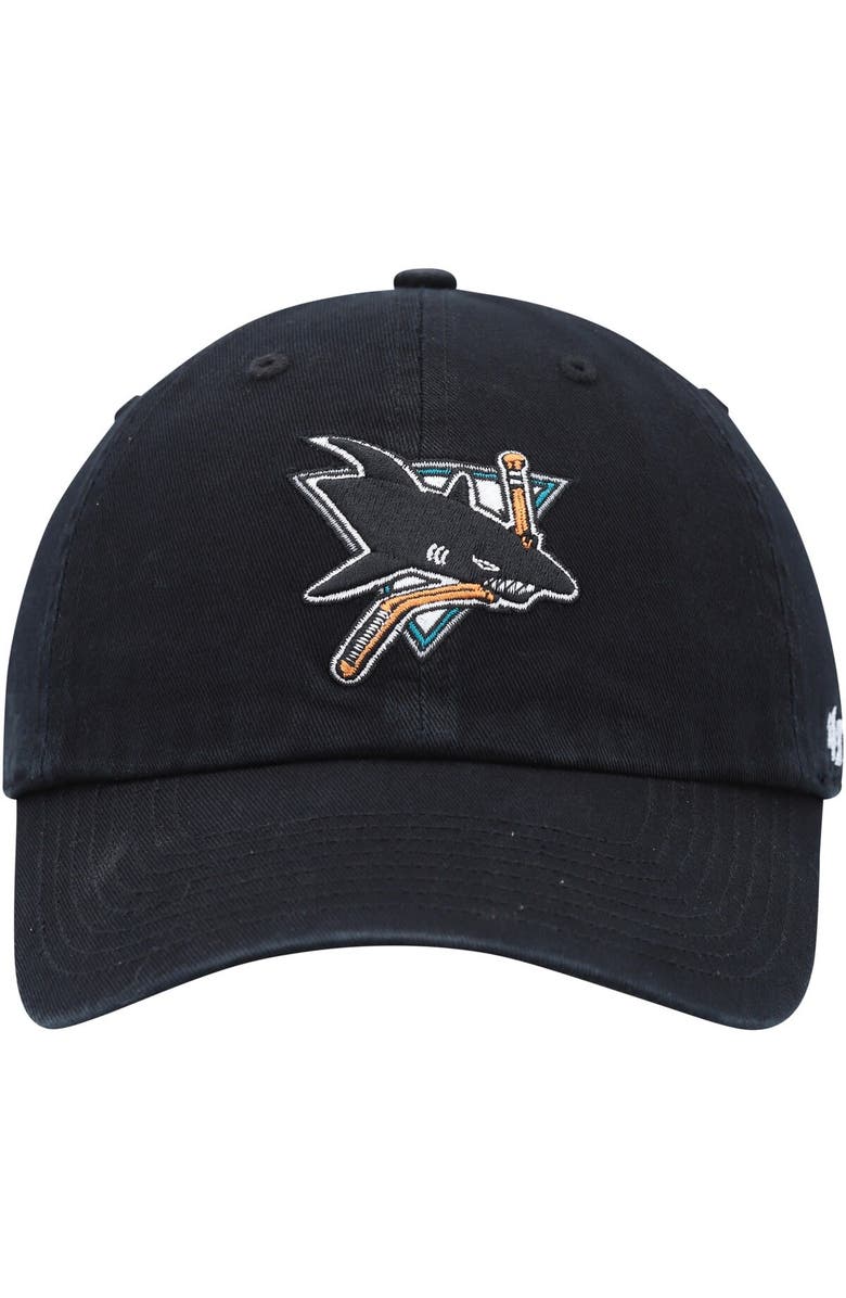 '47 Women's '47 Black San Jose Sharks Clean Up Adjustable Hat, Alternate, color,
