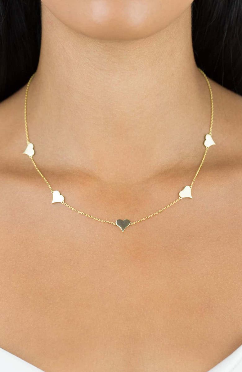 BY ADINA EDEN Adina's Jewels Heart Necklace, Alternate, color,