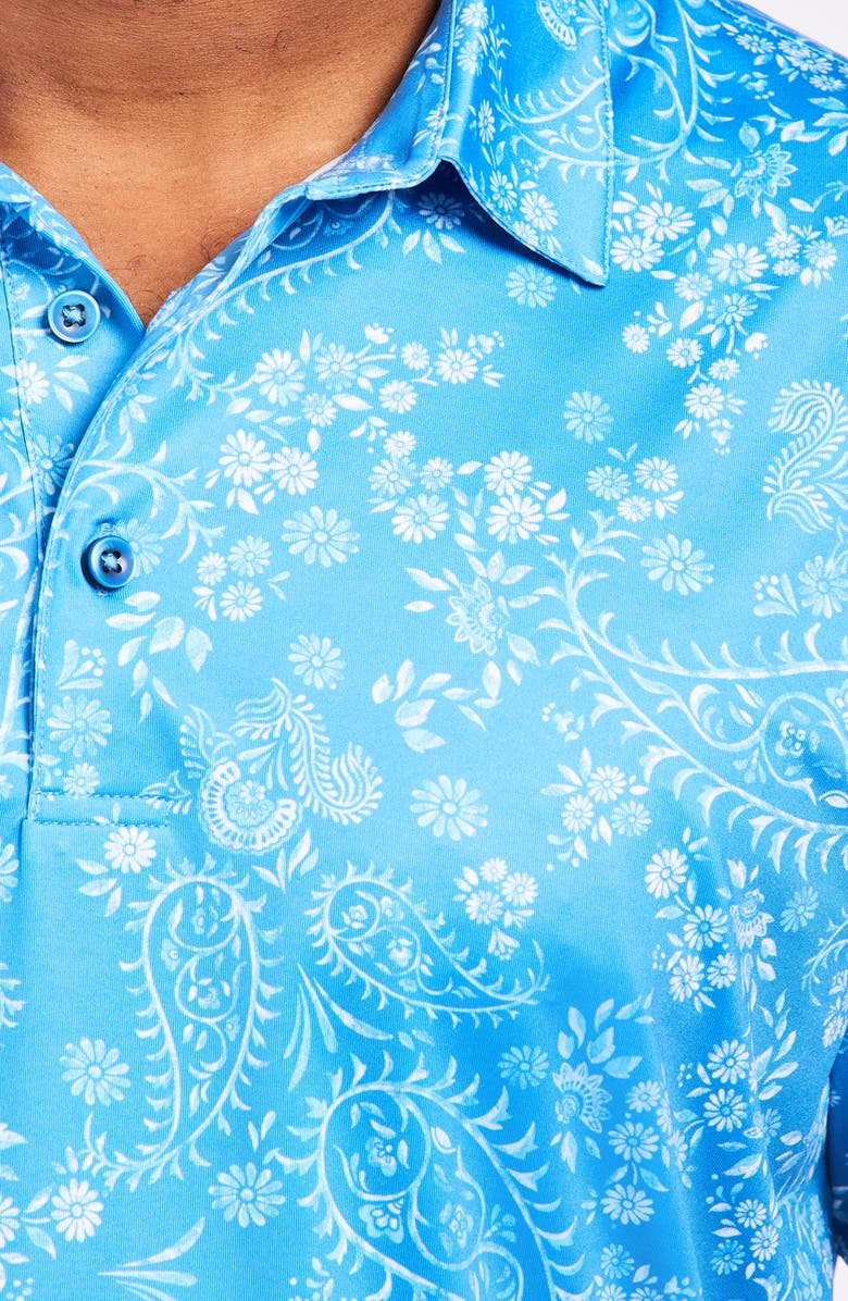 Robert Graham Alstead Knit Polo, Alternate, color, Slate Blue