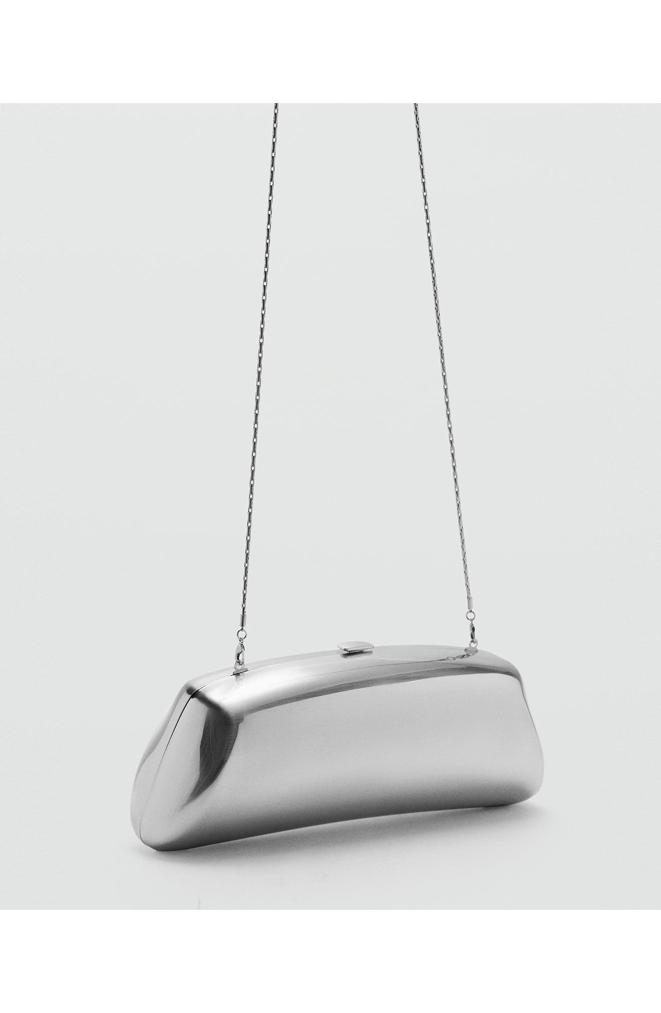 MANGO Metallic Frame Clutch, Alternate, color, 