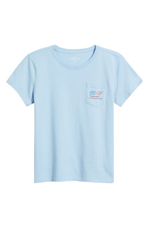 Kids' Flag Whale Pocket T-Shirt (Toddler, Little Kid & Big Kid)