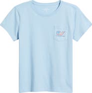 vineyard vines Kids' Flag Whale Pocket T-Shirt