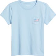 vineyard vines Kids' Flag Whale Pocket T-Shirt