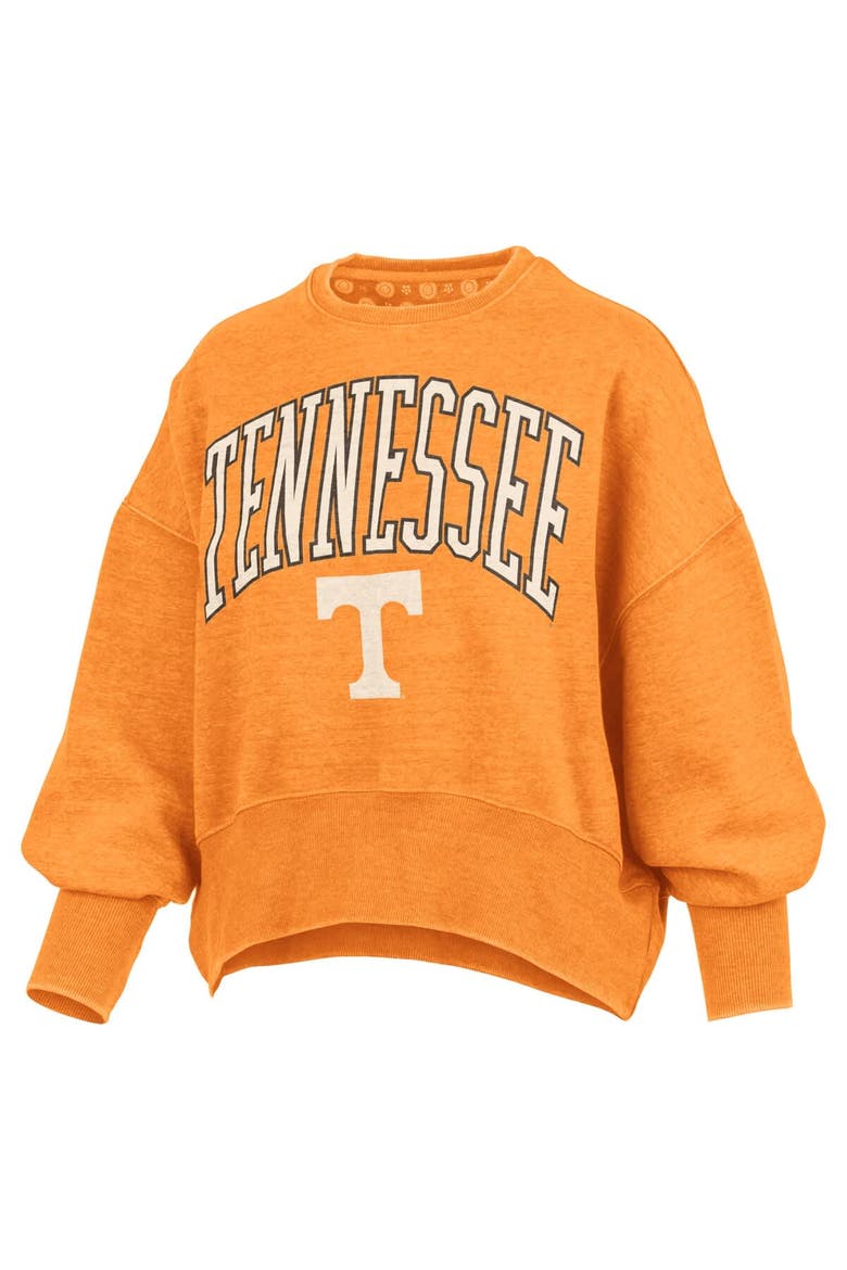 Women's Pressbox Tennessee Orange Tennessee Volunteers Oversized Waist-Length Crewneck Sweatshirt, Alternate, color, Tennessee Orange