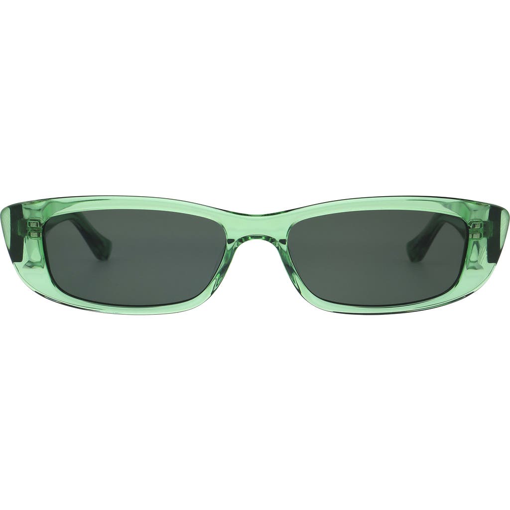 Florence By Mills 53mm Rectangular Sunglasses In Green