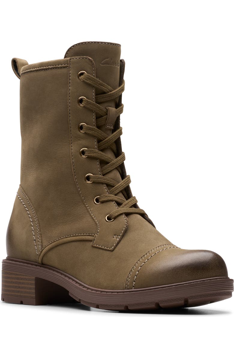 Clarks<sup>®</sup> Hearth Maye Lace-Up Boot, Main, color,