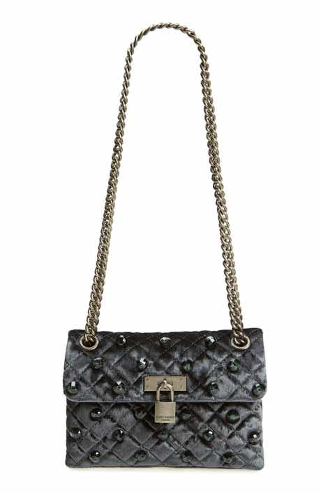 Kurt Geiger London Mini Brixton Velvet Shoulder Bag