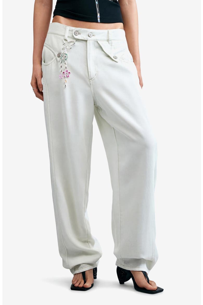 Wide Leg Pants, Main, color, OFF WHITE