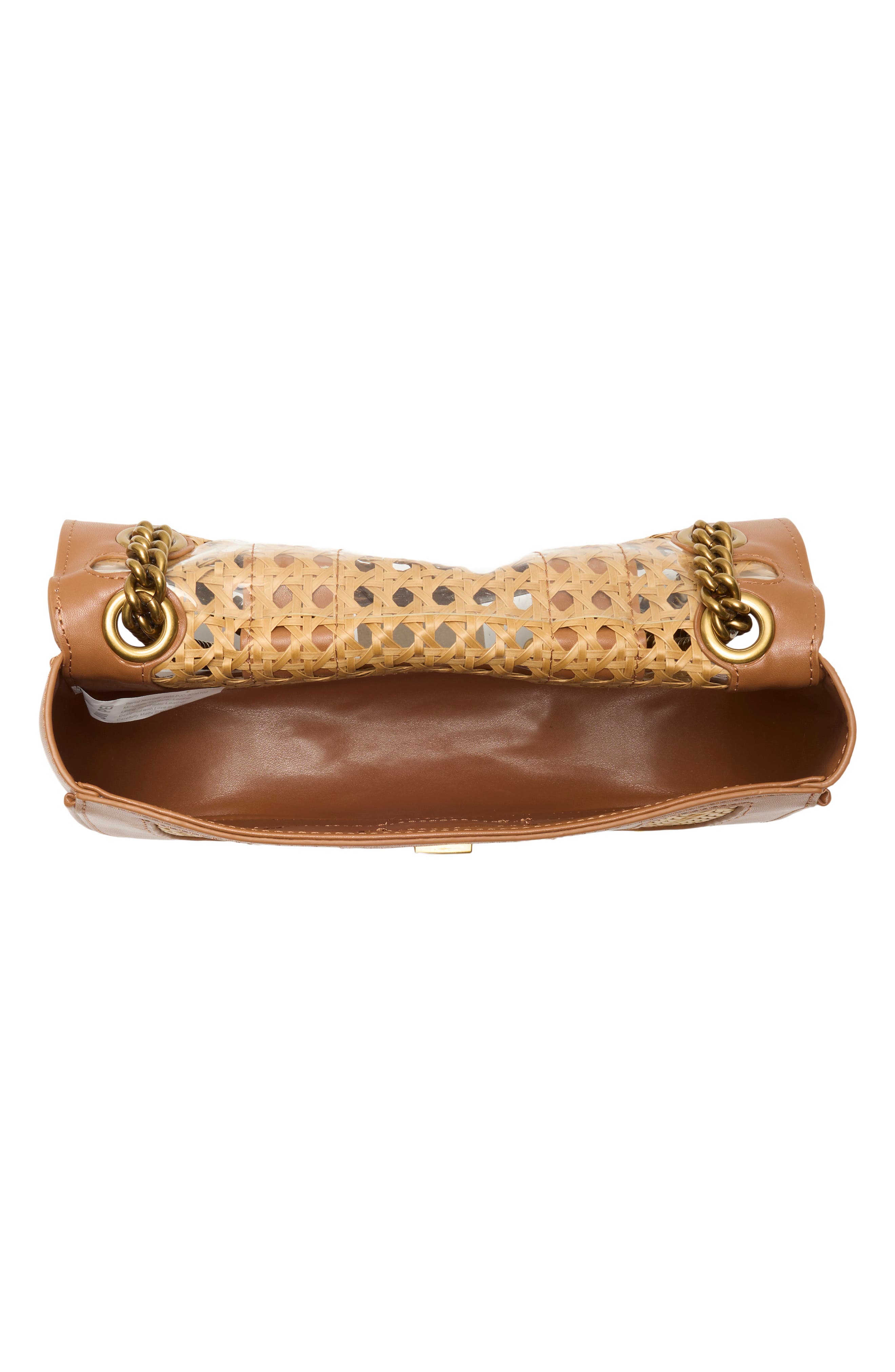 Tina Woven Chain Crossbody Bag, Alternate, color, BROWN