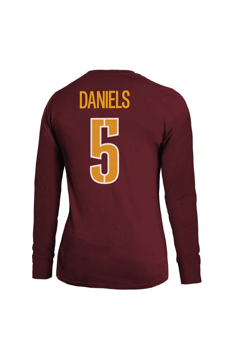 Majestic Threads Women
s Majestic Threads Jayden Daniels Burgundy Washington Commanders Player Name
Number Long Sleeve T-Shirt, Alternate, color,