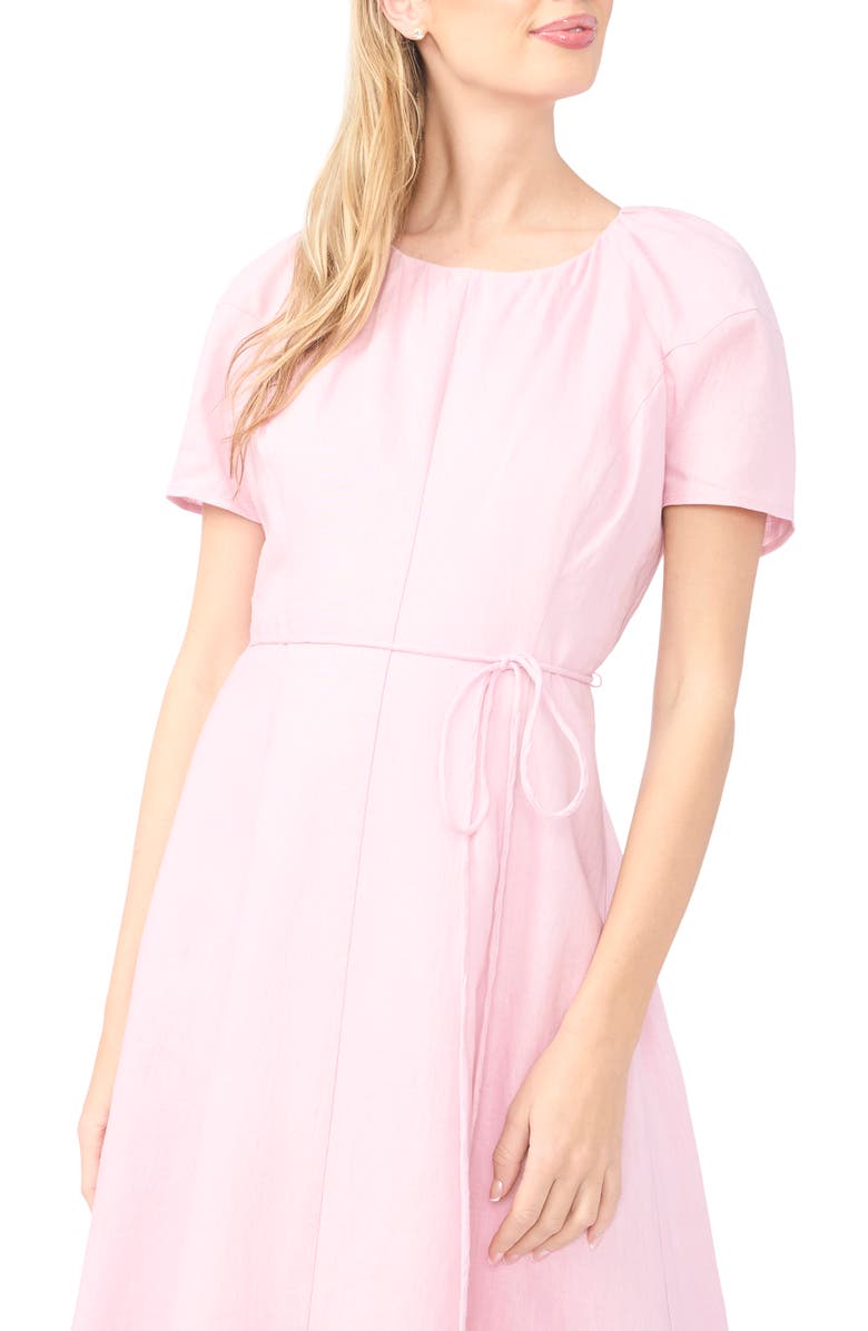 Ted Baker Allison Raglan Sleeve Linen Maxi Dress, Alternate, color, Rosy Touch