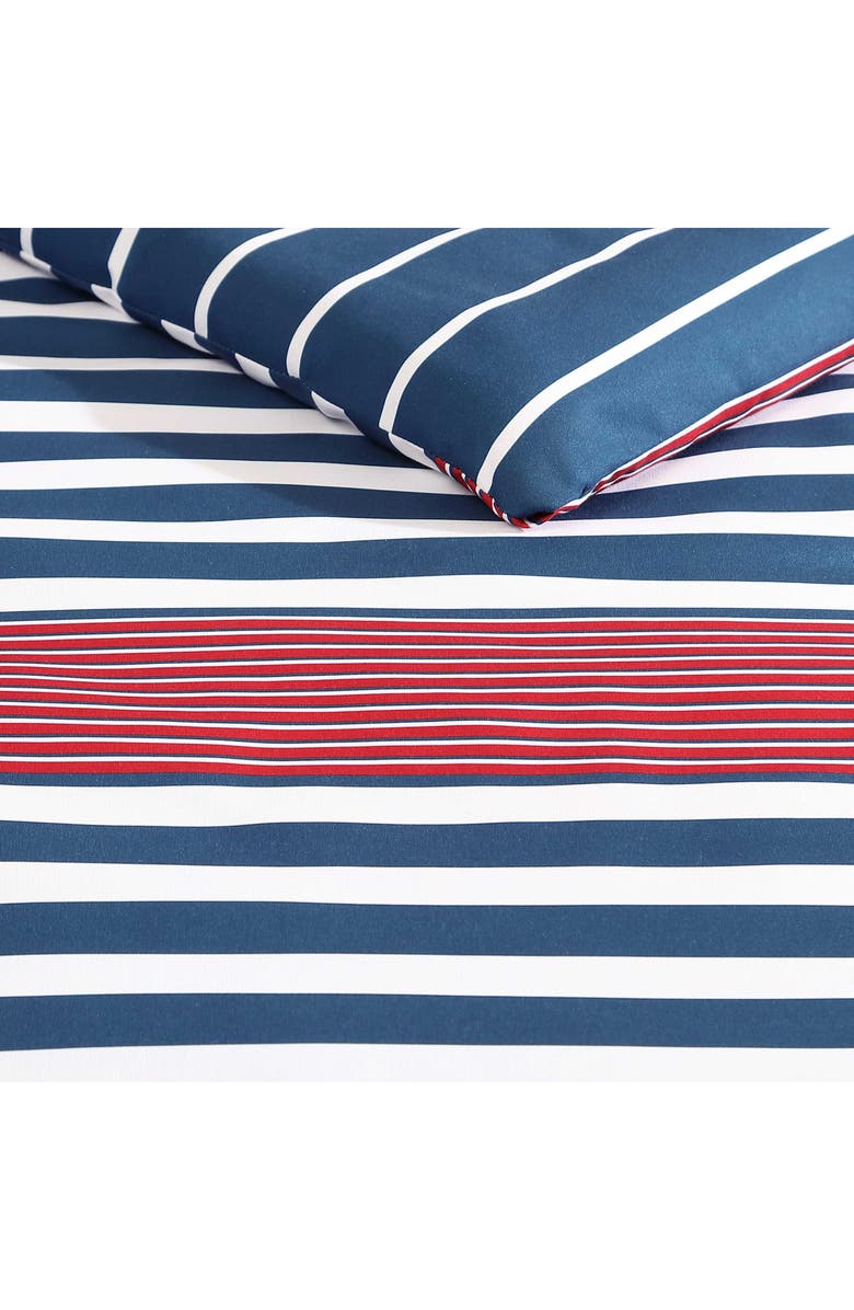 Nautica Kennedy Stripe Comforter Set, Alternate, color, Blue/ White/ Red