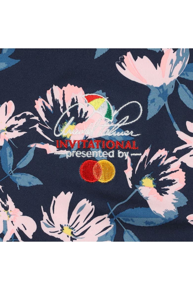 Men's Puma  Navy Arnold Palmer Invitational Springs Floral Polo, Alternate, color, Navy