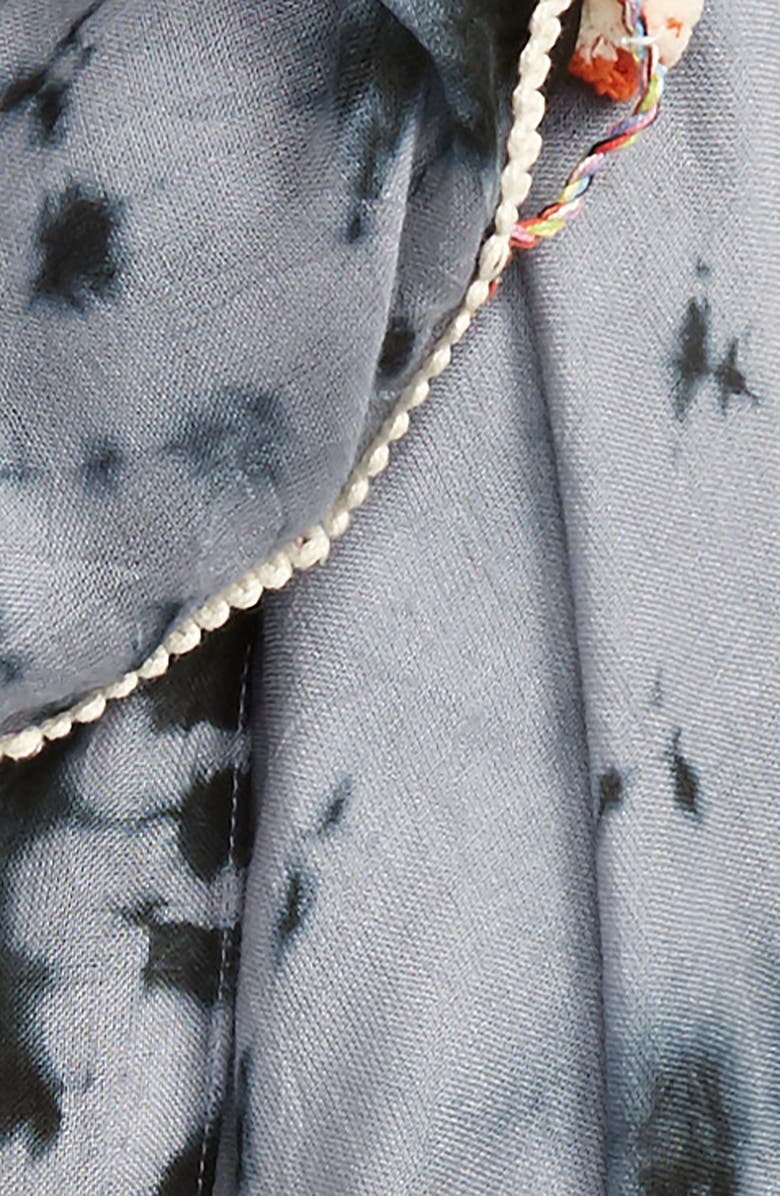 Lulla Collection by Bindya Pom Pom Trim Scarf, Alternate, color, 