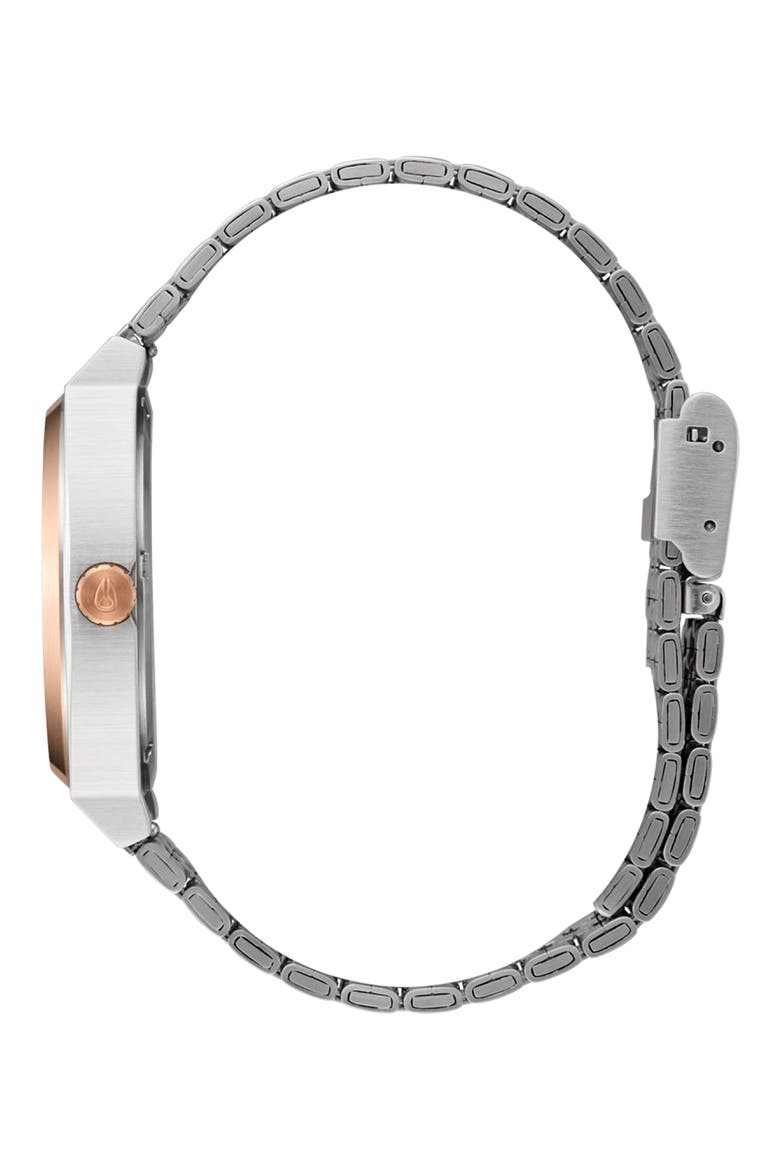 Time Teller Bracelet Watch, 37mm, Alternate, color, SILVER / ROSE GOLD / BLACK