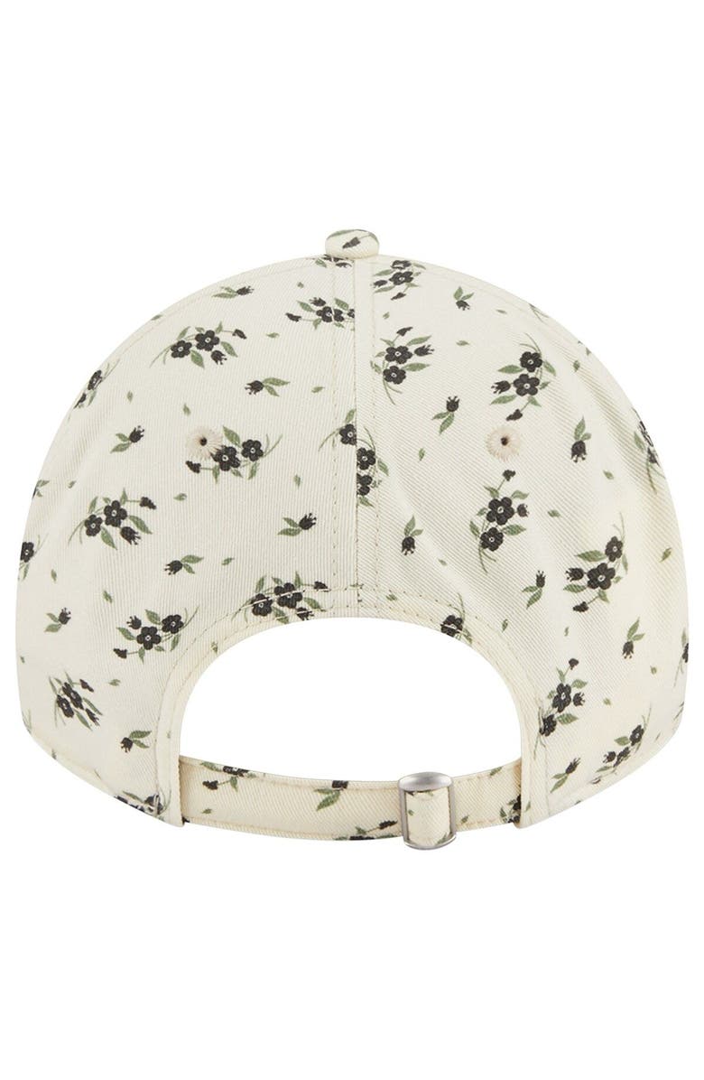 New Era Women's New Era Cream Miami Marlins Chrome Bloom 9TWENTY Adjustable Hat, Alternate, color, Cream